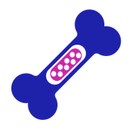 Bone marrow icon: a bone with a cutaway centre showing it is full of cells