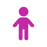 Child icon: a small person