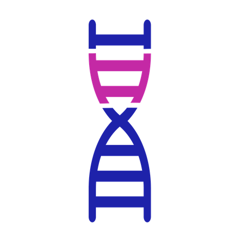 Gene icon: a helix-shaped ladder symbol with a short section highlighted