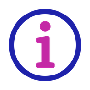 General information icon: an i symbol in a circle