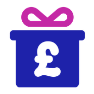 An icon representing Gift Aid, a service which allows us to claim up to 25% on top of eligible donations