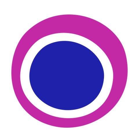 Lymphocyte icon: a round cell with a large nucleus
